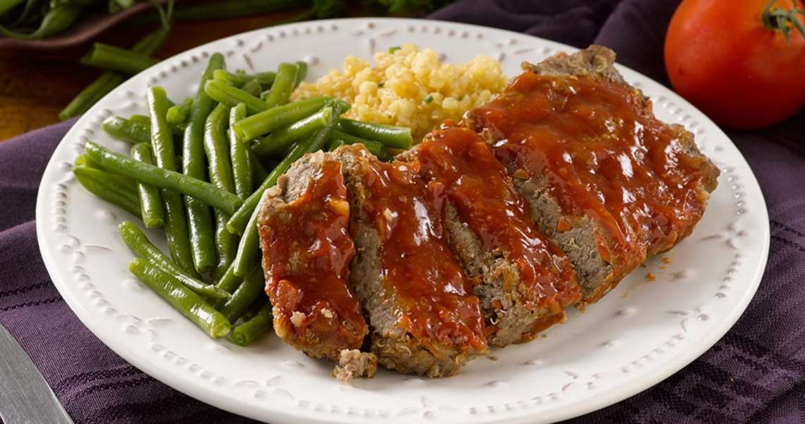 Meatloaf with Honey Bourbon Glaze