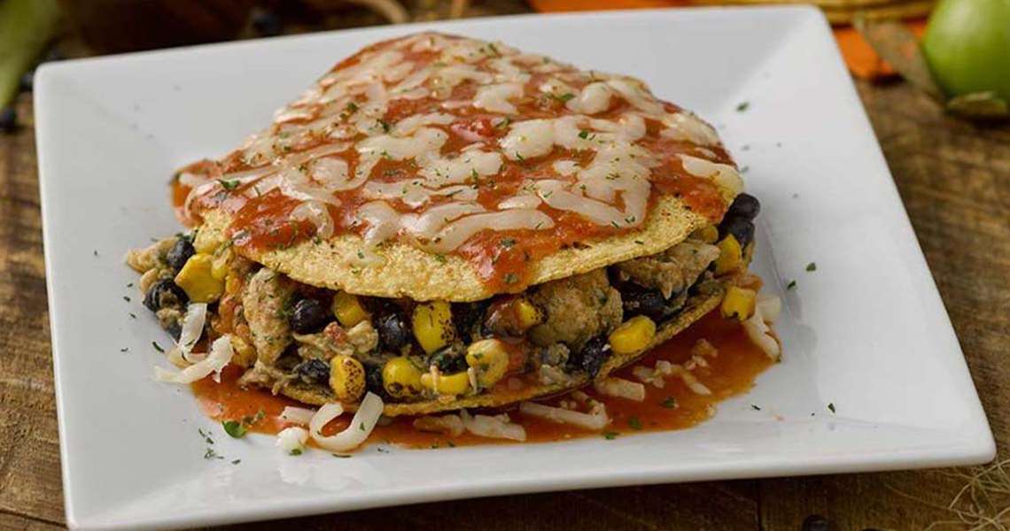 Chicken Enchilada Stack